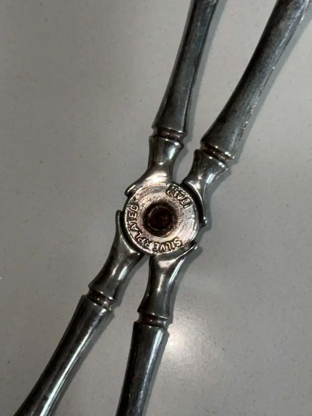 Vintage Silver Plated Made in Italy Salad Serving Utensil - ,